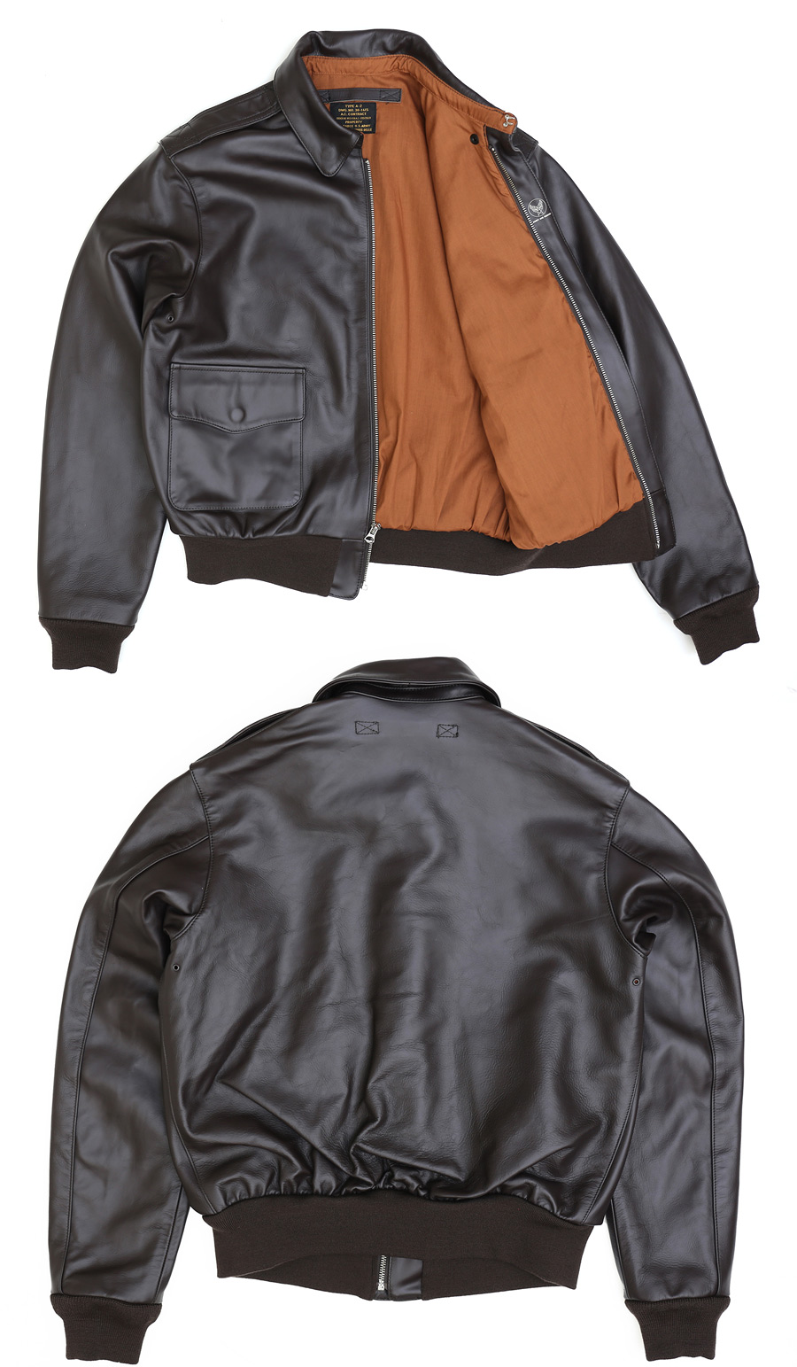 MORGAN MEMPHIS BELLE Type A-2 台襟付 Horse Skin MG-603