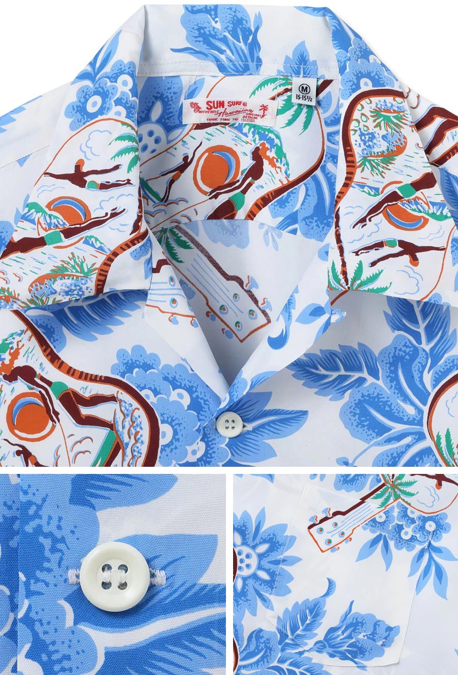 オーダー、サンプル品 SUN SURF SURF（サンサーフ） RAYON HAWAIIAN SHIRT “UKULELE MELODY