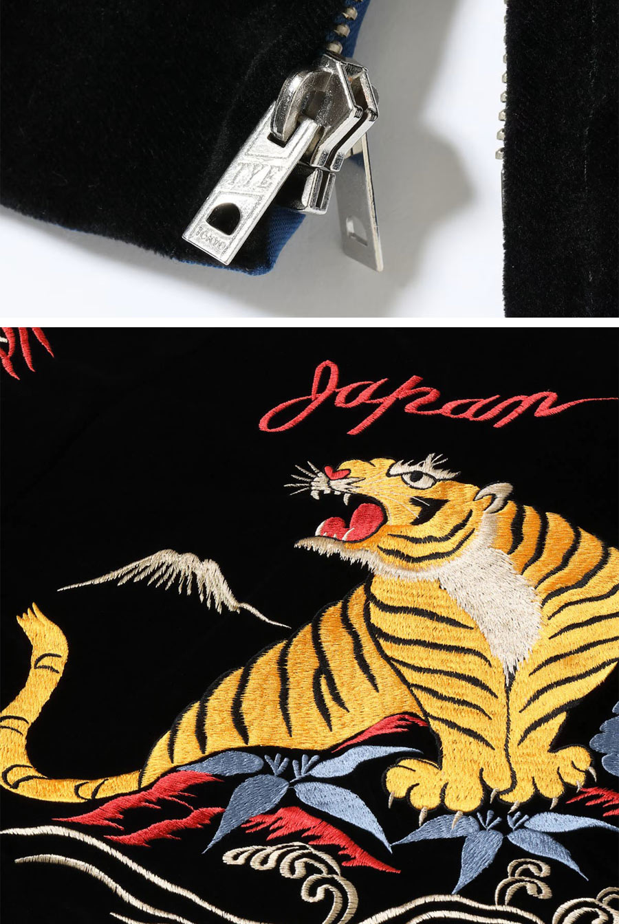 TOYO ENTERPRISE Mid 1950s Style Velveteen Souvenir Jacket “GOLD