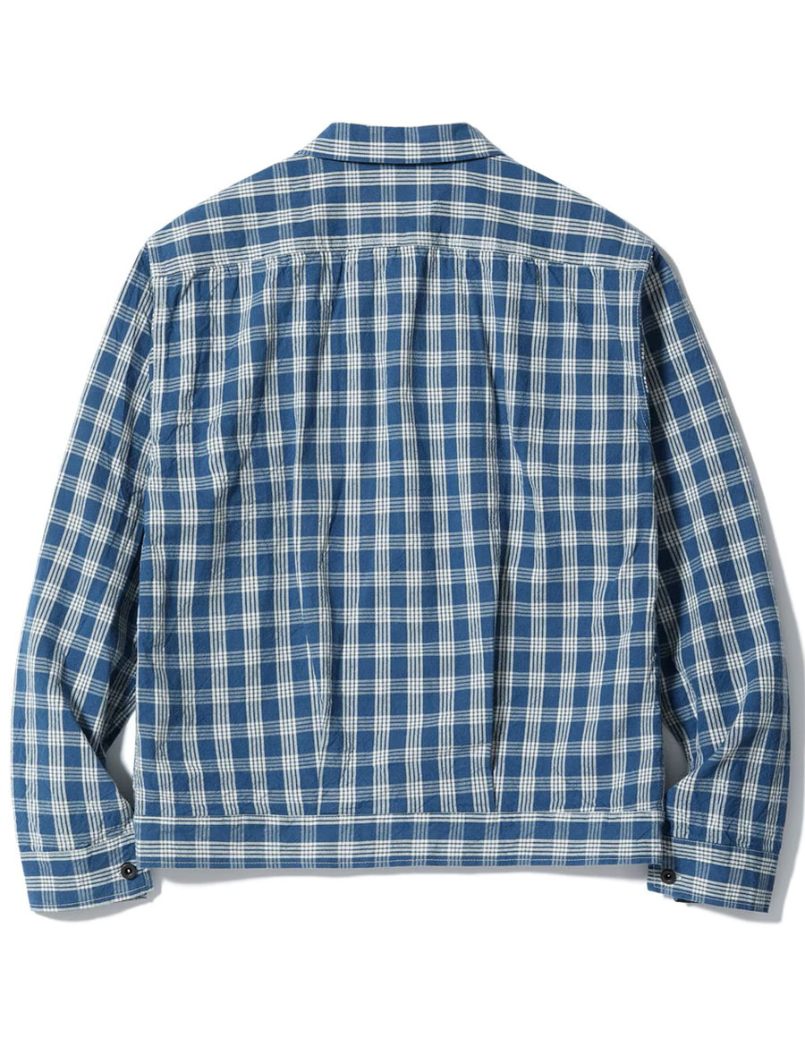 TOYO ENTERPRISE UNION SUPPLY PALAKA CHECK SHIRT BLOUSE US15901