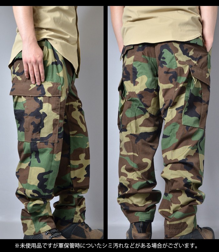 米陸軍ACU/UPC迷彩レイントラウザースXSサイズ未使用品 U.S SURPLUS（USサープラス） 米軍放出未使用品 BDU トラウザース