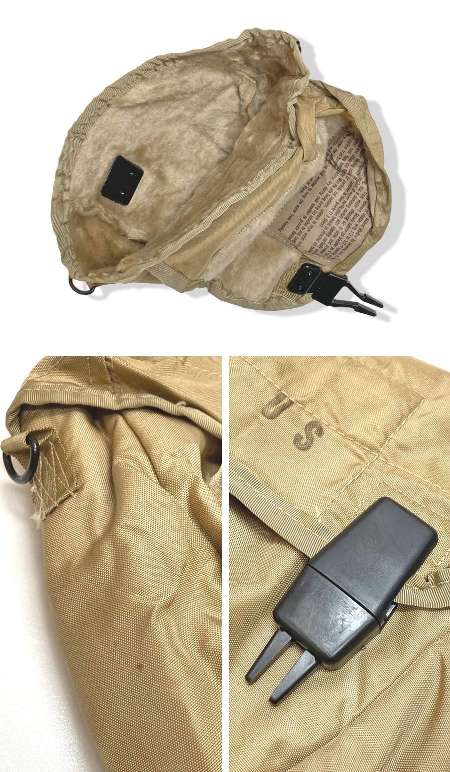 U.S SURPLUS 米軍放出中古品 COVER,WATER CANTEEN,2QUART 2クォート