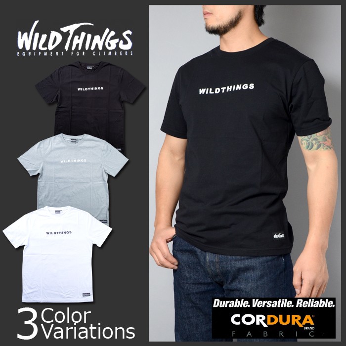 WILD THINGS（ワイルドシングス） EMBROIDERY T-SHIRT 刺繍ロゴ Tシャツ