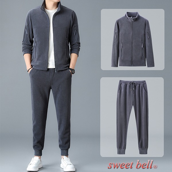PGG メンズ　フリース セットアップサイズ5 sweet bell セットアップ メンズ 長袖 春 秋 冬 上下 フリース