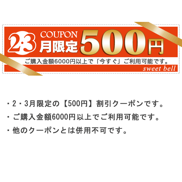 2・3月限定【500円】お値引きクーポン