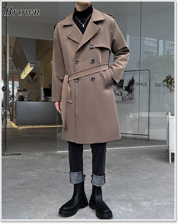 【超美品】ABAHOUSEロングダッフルコート　メンズ　MENSサイズ3 d413-999p170a-11.jpg