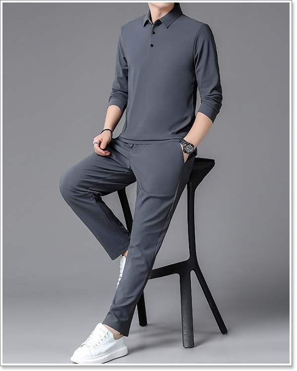 sweet bell セットアップ メンズ 長袖 上下 セット 襟付き ジャージ