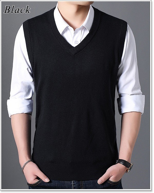 sweet bell 【特価】ニットベスト メンズ ジレ ベスト ウール 高品質
