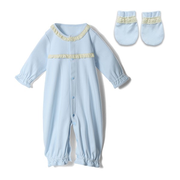 @♡さん用、baby Dior9ヶ月70cmブルーモノグラムカバーオール SweetMommy(授乳服&マタニティ) ベビー ドレス 2WAYカバーオール