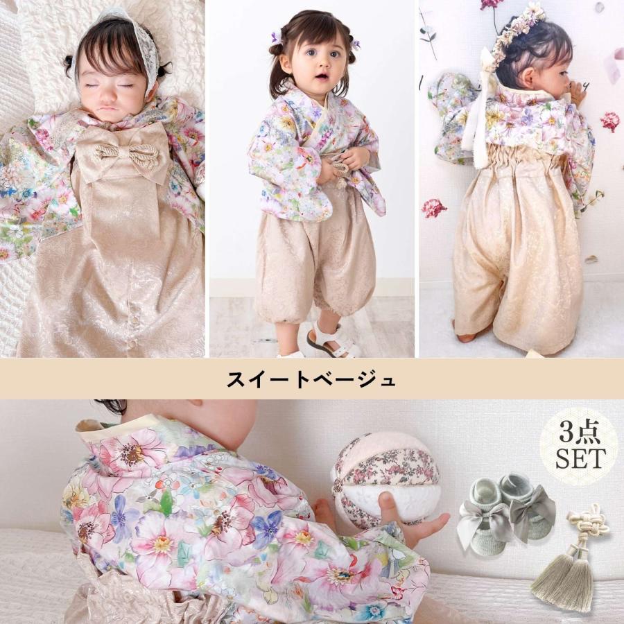 SweetMommy（スウィートマミー） ベビー袴 ロンパース 3点セット 2