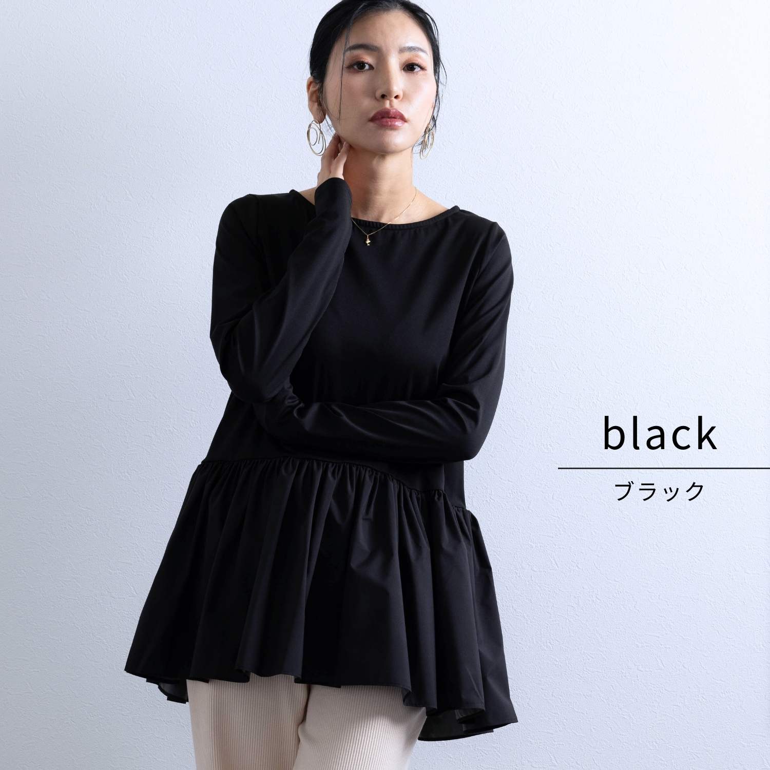SWEET MOMMY マタニティトップス M 黒 SweetMommy(授乳服&マタニティ) マルチトップス UVカット