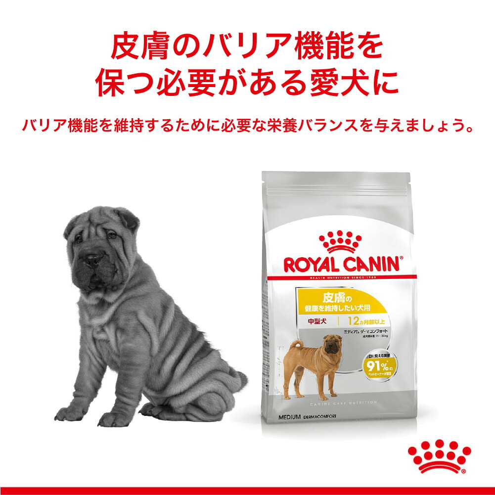 ロイヤルカナン ミディアム ダーマコンフォート 12kg (犬・ドッグ