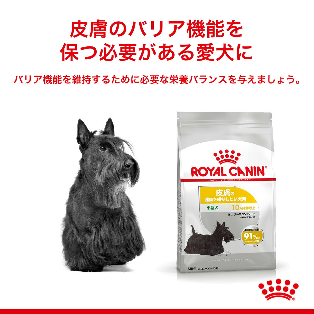 2kg×4袋】ロイヤルカナン ミニ ダーマコンフォート(犬・ドッグ) [正規