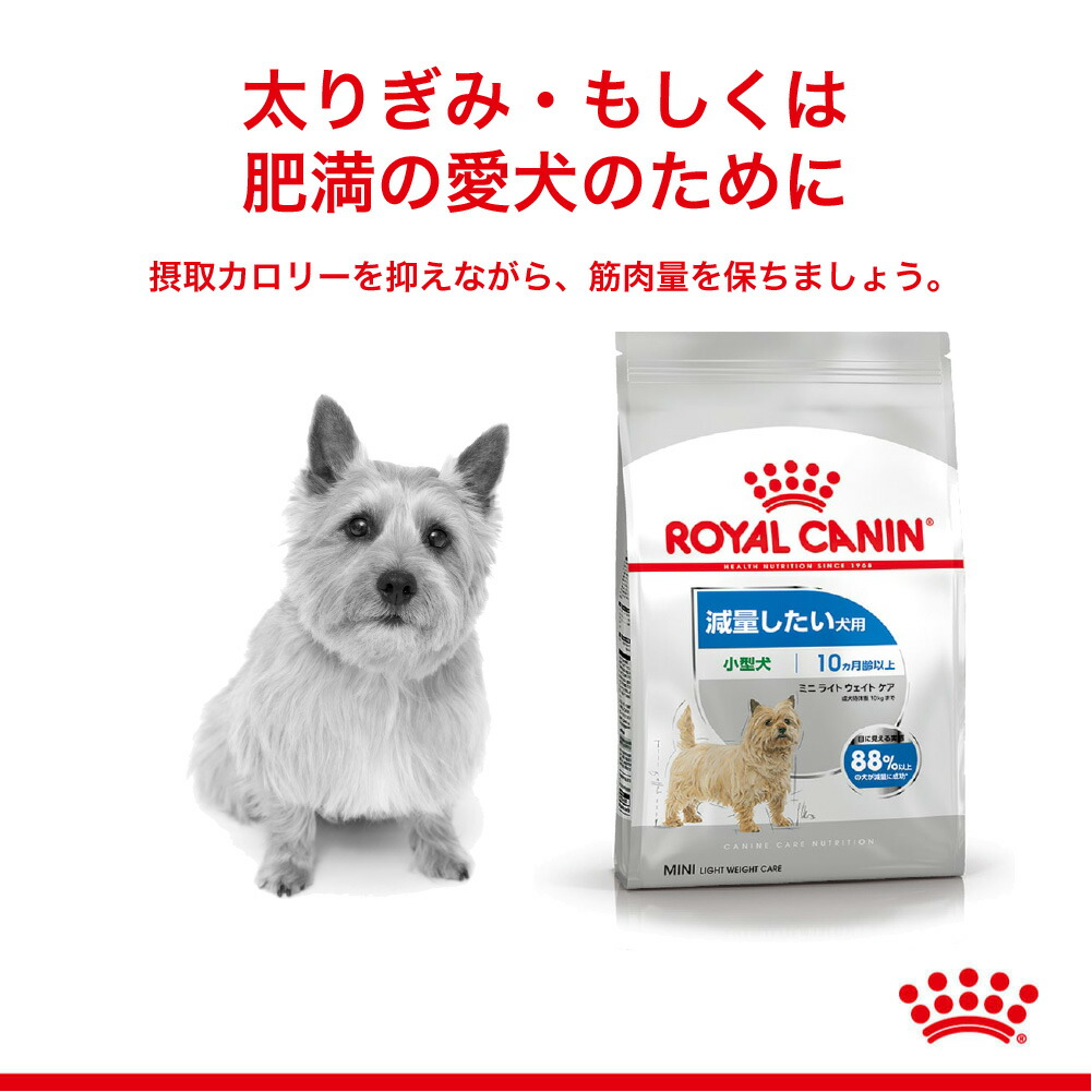 ロイヤルカナン 小型犬用 ミニ ライトウェイトケア 減量したい犬用 生後10ヵ月齢以上 2kg (犬・ドッグ) [正規品] ドッグフード 犬 ドライフード