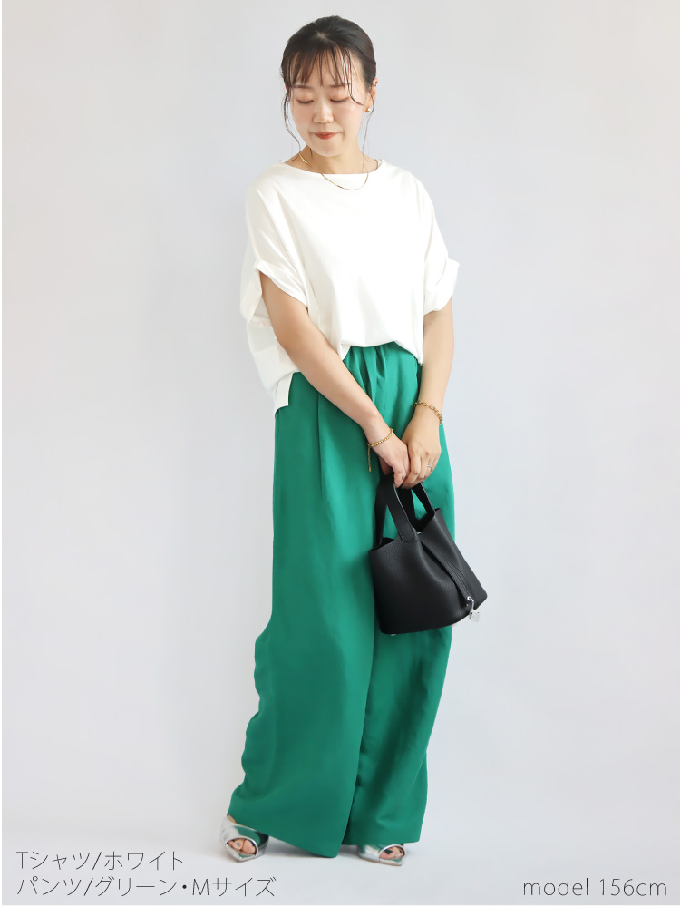 ワイドパンツ ドルマンTシャツ コーデセット レディース 夏 トップス