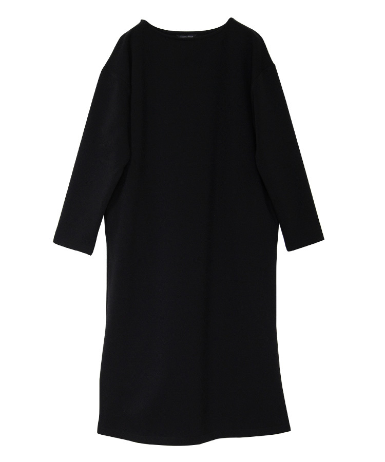 ワンピース レディース 秋 冬 大人 ボートネック ワンピース ポンチ カットソー 裏起毛 防寒 保温 無地 きれいめ 膝丈 ロング丈 ゆったり Sweet Sheep 通販 Yahoo ショッピング