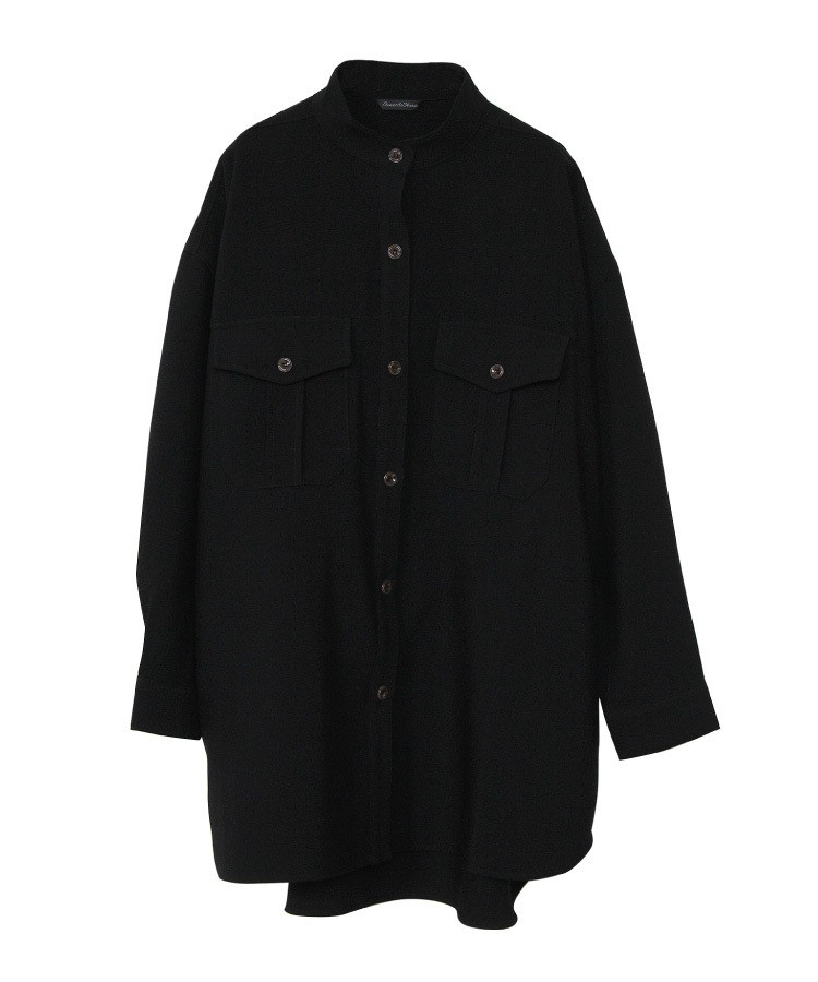 SACRA - ★タグ付き新品【SACRA】CPOシャツジャケット　黒 ジャケット レディース 秋 冬 アウター スタンドカラー cpo CPO