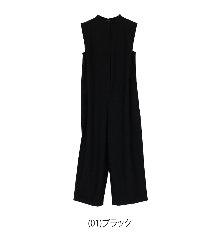 黒 ノースリーブ サロペットワンピース タンクワンピース 30代40代 サロペットワンピース ロング