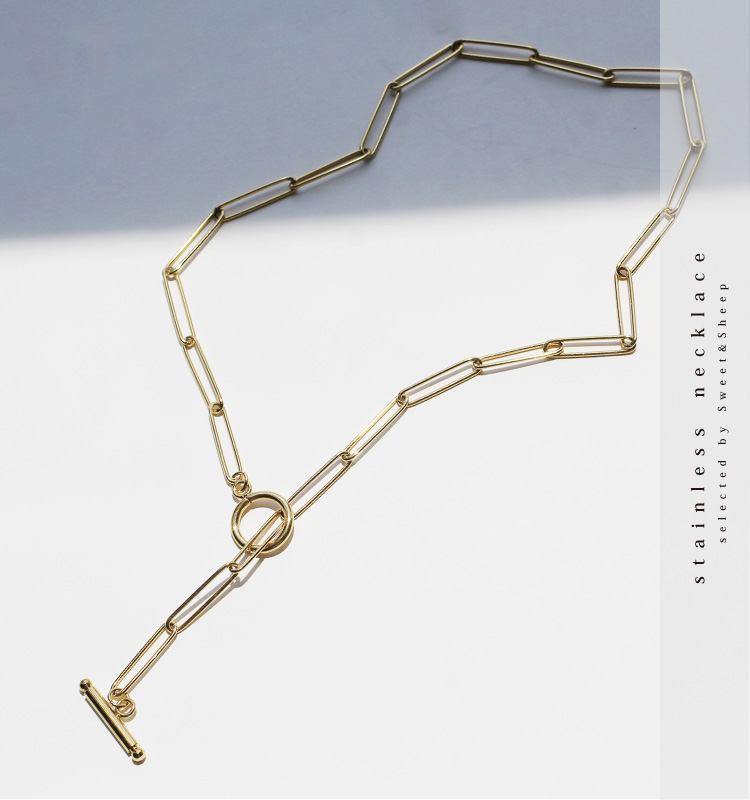 ネックレス アクセ アクセサリー 夏 ジュエリー ステンレス 18k