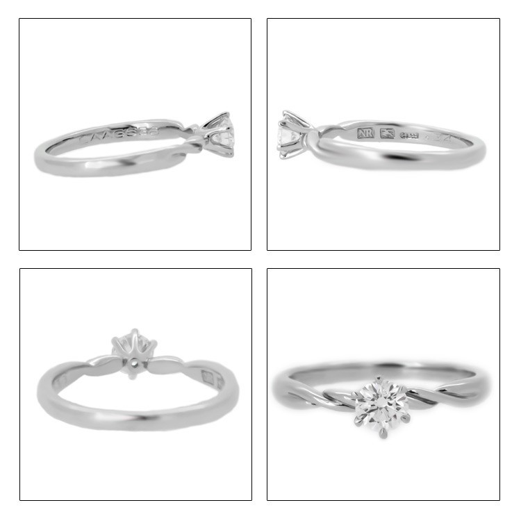 NINA RICCI 指輪 レディース ニナリッチ Pt900 プラチナ ダイヤモンド