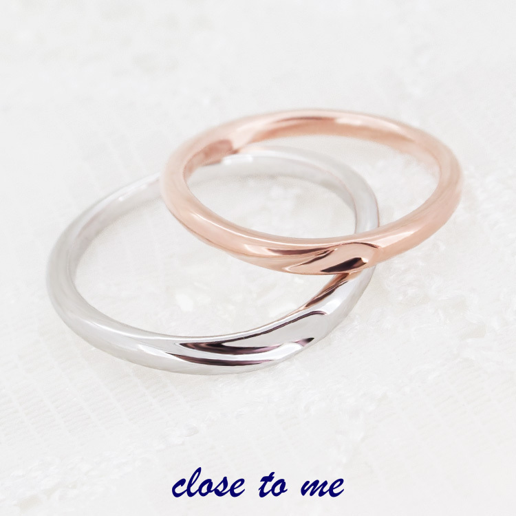 close to me（クロストゥーミー） ペアリング 指輪 ブルーダイヤモンド
