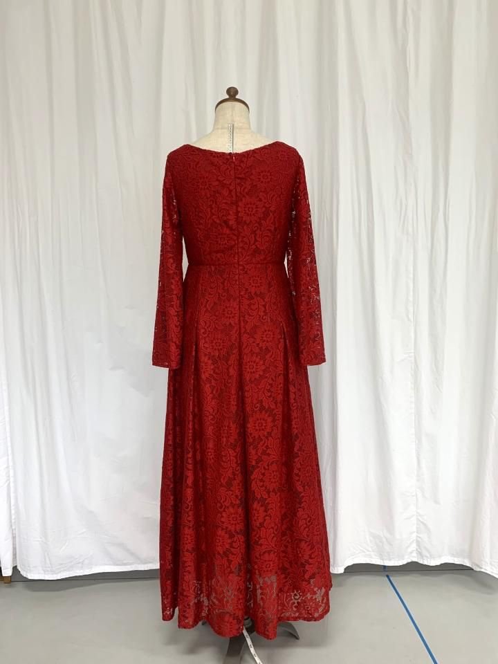 ロングスリーブ レースドレス 新柄9色 LACE06の詳細画像2