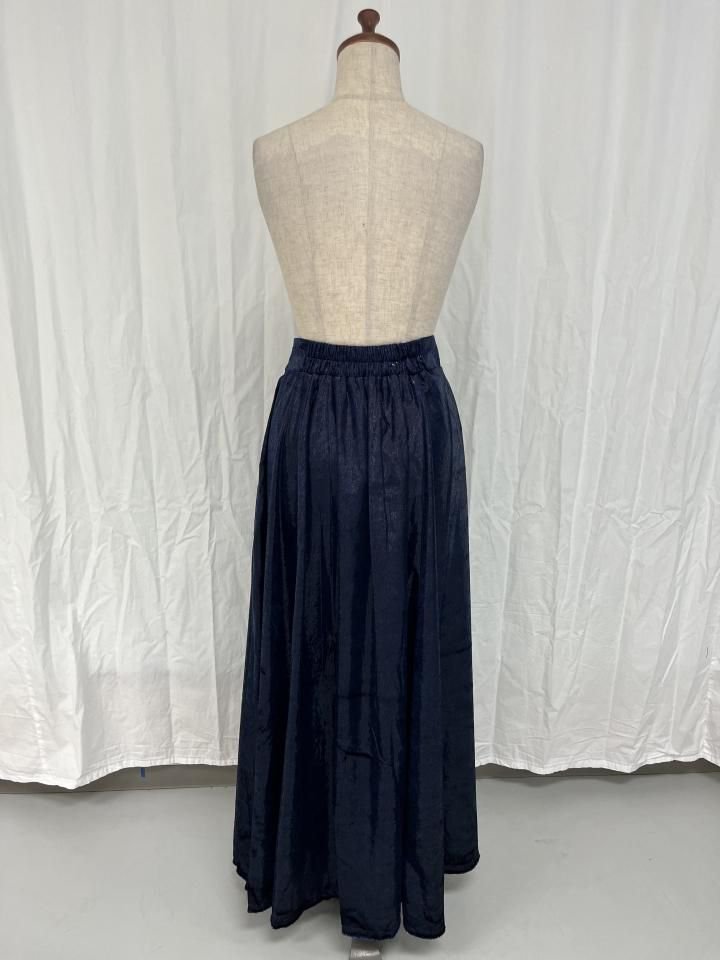 【SALE】光沢ベロアロングスカートの詳細画像2