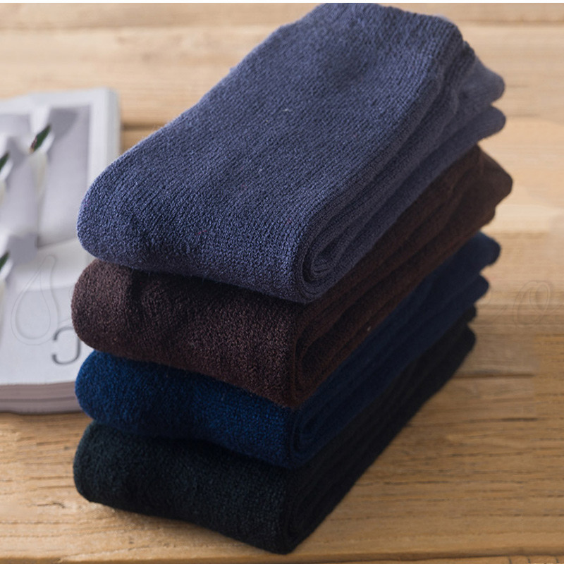 靴下 メンズ ソックス 無地 3足セット ルームソックス カジュアル 春先取りの 厚手 履きやすい ウール おしゃれ 送料無料 きれいめ 超暖かい 防寒 裏起毛