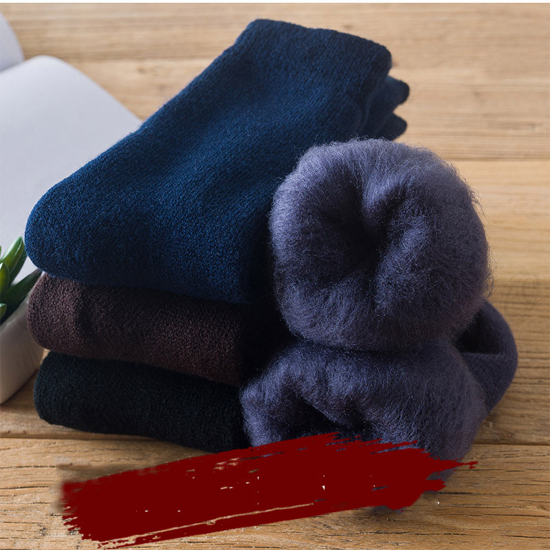 靴下 メンズ ソックス 無地 3足セット ルームソックス カジュアル 春先取りの 厚手 履きやすい ウール おしゃれ 送料無料 きれいめ 超暖かい 防寒 裏起毛