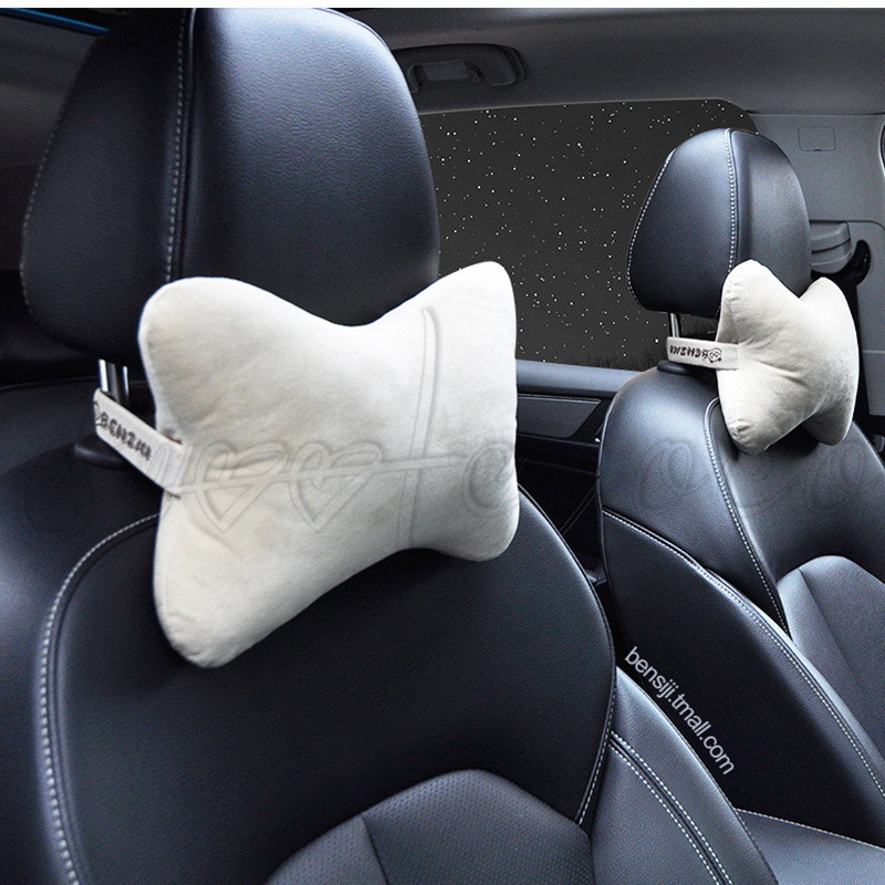 送料無料 ネックパッド ２個セット車用 首あてクッション カー用品 自動車 車内用品 ネックピロー 低反発 旅行 運転 ドライブ 可愛い きれいめ おしゃれ 21年新作