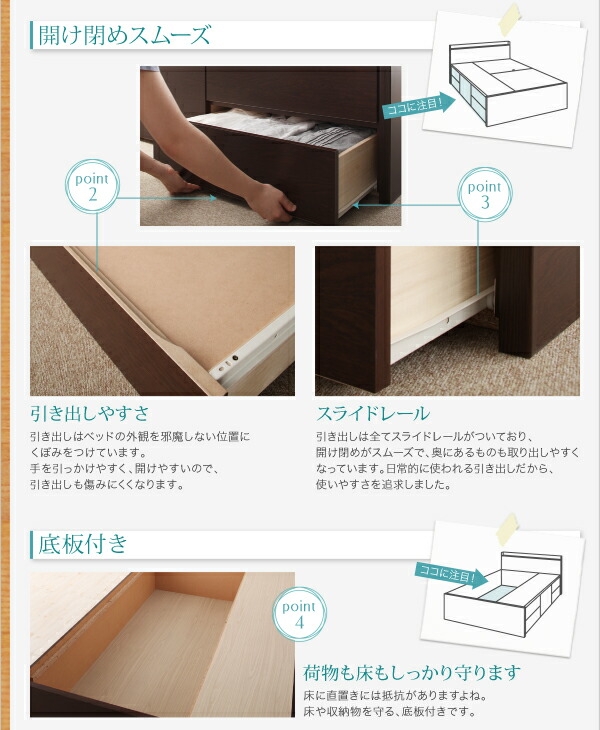 新入荷！ ベッド 収納付きベッド セミダブルベッド マットレス付き 収納 収納付 収納ベッド 大容量 収納ボックス 薄型プレミアムボンネルコイルマットレス付 セミダブル 【SKC1749577565】(63966円)