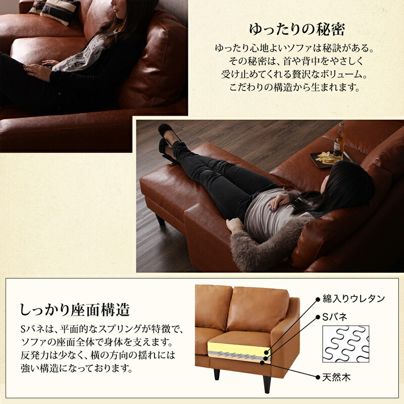 「送料無料・年末感謝」 コーナーカウチソファ ソファ l字 ヴィンテージ コーナーカウチソファ ミドルサイズ 【PET1103146874】(40332円)