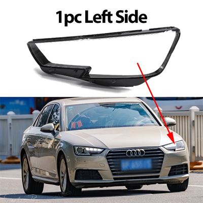 互換品 8W0941044用ヘッドライトカバー クリアハウジング フロントヘッドライトレンズシェルガラスランプカバー アウディ A4 B9 2015-2019 8W0941043_2