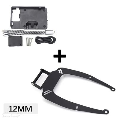互換品 ヤマハ NMAX 155 2015年 - 2020年用 新型 NMAX155 アルミニウムナビゲーションブラケットホルダー GPS 電話スタンドフレーム 2019年 2018年_6
