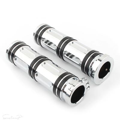 互換品 ハーレー 1インチ 25MM バイクハンドルグリップ CNC ハンドルバーグリップ ハーレー スポーツスター XL 1200 883 ダイナ ソフテイル ファットボ_2