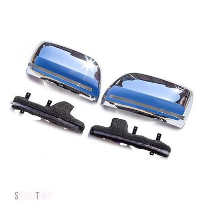 互換品 トヨタ ランドクルーザープラド150 FJ150 2018-2020用 ダイナミックミラーカバー インジケーター ウィンカー サイドLEDウィンカーライト シーケン_1