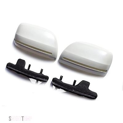 互換品 トヨタ ランドクルーザープラド150 FJ150 2018-2020用 ダイナミックミラーカバー インジケーター ウィンカー サイドLEDウィンカーライト シーケン_3
