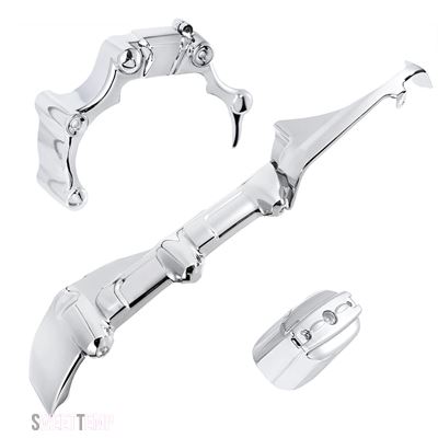 互換品 ハーレー バイク用エンジンアクセントカバー3パックキット ソフテイルファットボーイナイトトレイン2007年~2017年モデル用_1