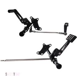 互換品 ハーレー スポーツスター XL883 1200 1991年~2003年用 磨き前方コントロールペグ レバー リンク_2