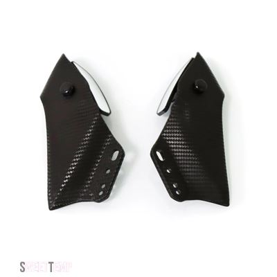 互換品 カワサキ ZX-14R ZX14R ZX 14 R用 汎用 バイク可変式サイドウイングスポイラーフェアリング バックミラー付き_1
