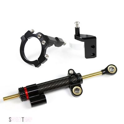 互換品 CFMOTO 調整式ステアリングスタビライザー ステアリングダンパーマウントブラケット モトクロスキット 450SR 2022 2023用_3