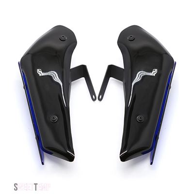 互換品 カワサキ ニンジャ 400 ニンジャ400用 DOWNFORCE SPOILERS 空力ウイングキット 固定ウイングレットフェアリングウイング アクセサリー_4