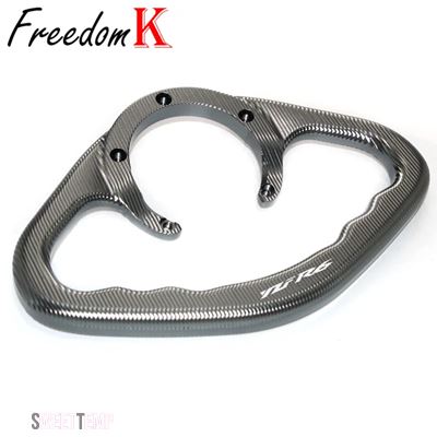 互換品 ヤマハ CNC 助手席用ハンドグリップハンドグリップタンクグラブバーハンドルアームレスト YZF-R6/R6S 1998-2018 2019 2020_6