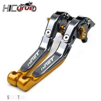互換品 BMW バイク CNC 調整可能折りたたみ伸縮式ブレーキクラッチレバーアクセサリー R NINE T R NINET RNINT RNINET 2014年-2016年