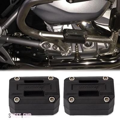 互換品 バイク用バンパーエンジンガード保護ブロック 優れた 22/25/28MMクラッシュバー 汎用 車両用ブラック_1