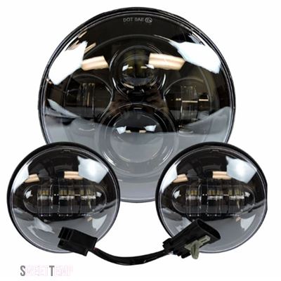 ハーレー LED ヘッドライト 7インチ プロジェクター ヘッドライト 7インチクロムプロジェクターのデイメーカーは
