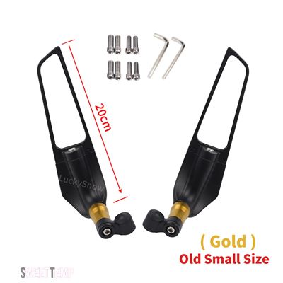 互換品 ホンダ CB600F CB919 CB599 CB600 HORNET CB500X/F用 汎用 バイクミラー ウインドウイングサイドバックミラー_6