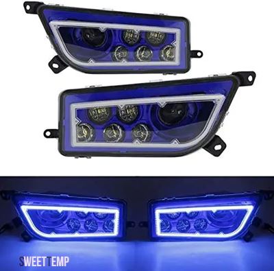 互換品 ヤマハ 2014年2016年式ポラリスRZR 900 S RZR XP 1000用LED H4ヘッドライト ターボオレンジ UTV ATV用LEDヘッドライト