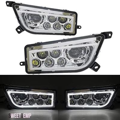 互換品 ヤマハ 2014年2016年式ポラリスRZR 900 S RZR XP 1000用LED H4ヘッドライト ターボオレンジ UTV ATV用LEDヘッドライト