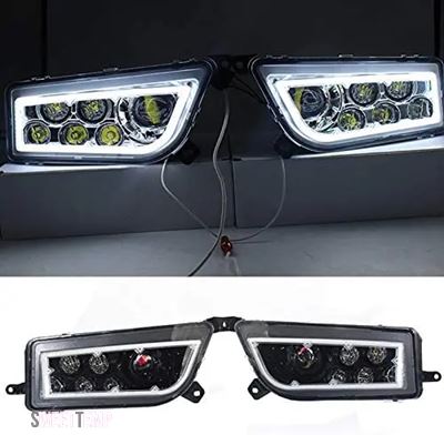 互換品 ヤマハ 2014年2016年式ポラリスRZR 900 S RZR XP 1000用LED H4ヘッドライト ターボオレンジ UTV ATV用LEDヘッドライト